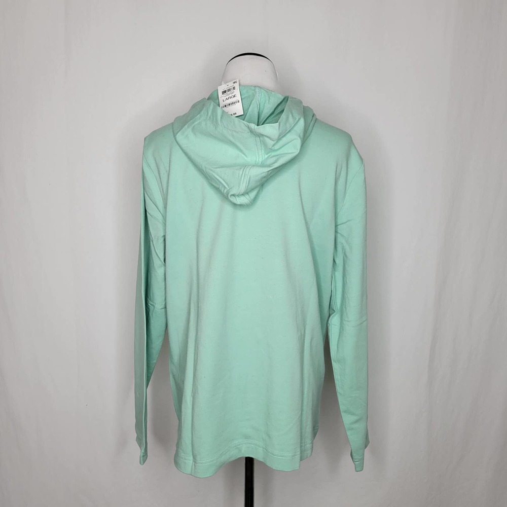Karen Scott Long Sleeve Zip-Front Hoodie Antique Mint NWT Size Large - Picture 6 of 8